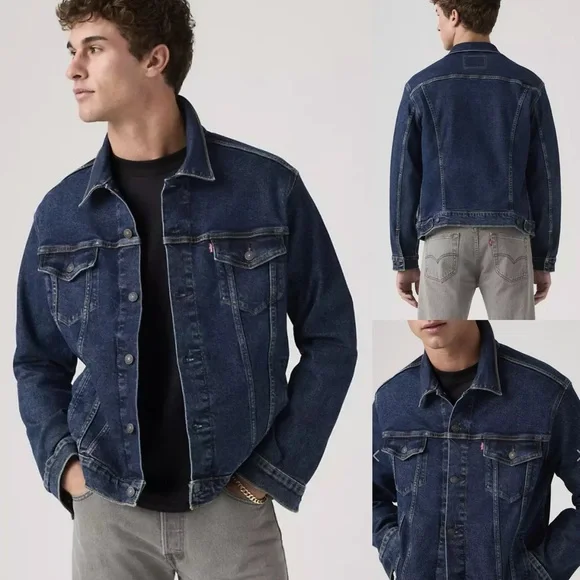 NWT Levi’s Denim Jean Trucker Jacket - Size Medium - Picture 12 of 12